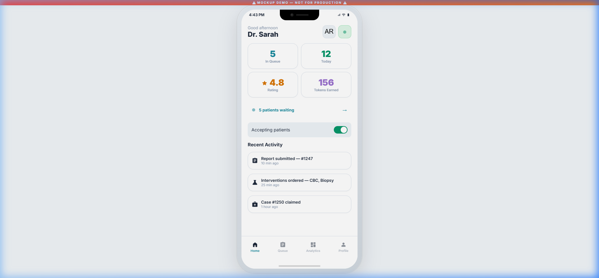 لوحة الطبيب